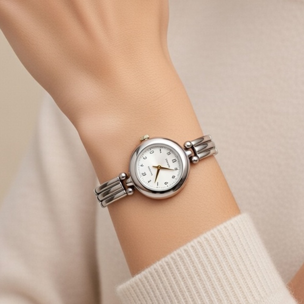 DATO Vintage Stainless Steel Small Face Watch